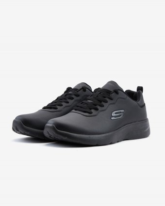 Skechers Dynamight 2.0 Eazy Vibez 999253TK-BBK Ortopedik Bağcıklı Erkek Günlük Ayakkabı Siyah