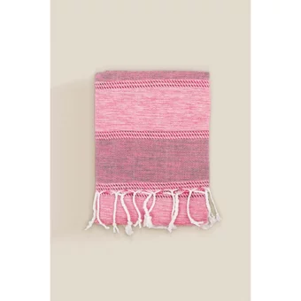 İrya Aleda Pamuklu Plaj Havlusu Pembe