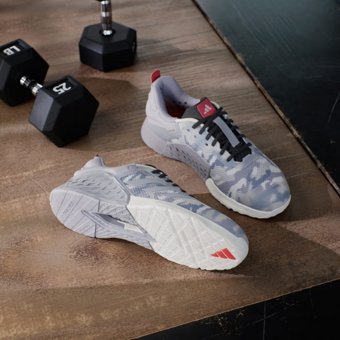 Adidas Dropset 3 GFX ID8659 Bağcıklı Adiwear Unisex Antrenman Ayakkabısı Gri