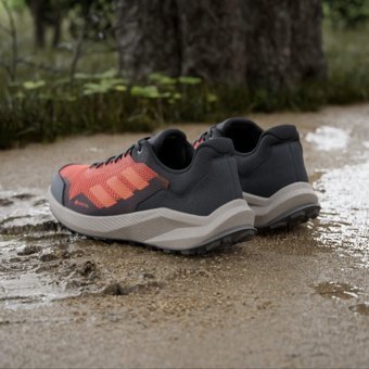 Adidas Terrex Trail Rider Gore-Tex IG8930 Ortopedik Su Geçirmez Bağcıklı Erkek Koşu Ayakkabısı Turuncu