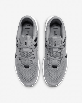 Nike Air Max Alpha Trainer 4 CW3396-001 Ortopedik Bağcıklı Erkek Antrenman Ayakkabısı Gri
