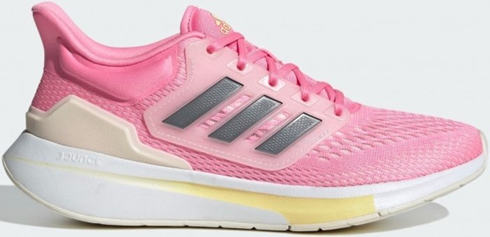 Adidas EQ21 GW6721 Ortopedik Bağcıklı Kadın Koşu Ayakkabısı Pembe