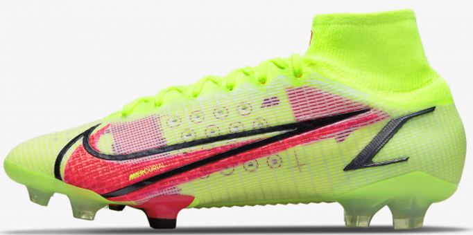 Nike Mercurial Superfly 8 Elite FG CV0958-760 Bağcıklı Çivili Krampon Yeşil