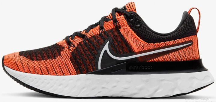Nike React Infinity Run Flyknit 2 CT2423-800 Ortopedik Bağcıklı Kadın Koşu Ayakkabısı Turuncu