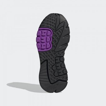 Adidas Nite Jogger FX6903 Ortopedik Bağcıklı Kadın Günlük Ayakkabı Siyah