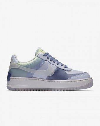 Nike Air Force 1 Shadow SE CK6561-001 Bağcıklı Kadın Günlük Ayakkabı Mavi