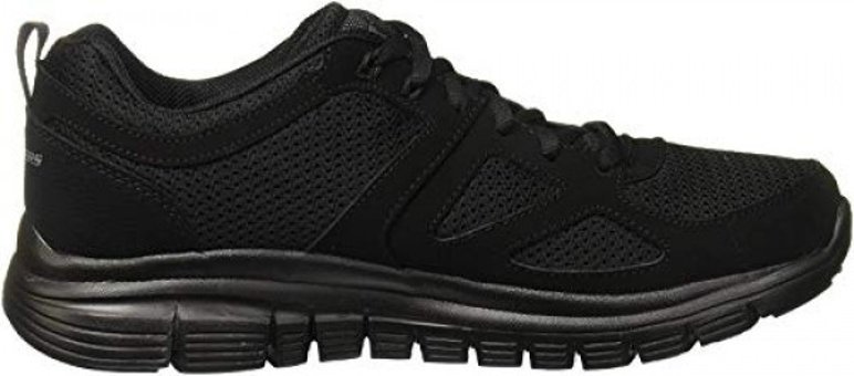 Skechers Burns Agoura 52635-BBK Ortopedik Bağcıklı Erkek Yürüyüş Ayakkabısı Siyah