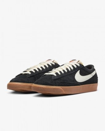 Nike Blazer Low '77 Vintage FQ8060-001 Bağcıklı Kadın Günlük Ayakkabı Siyah