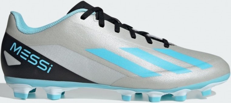 Adidas X Crazyfast Messi.4 IE4072 Bağcıklı Çivili Krampon Gümüş