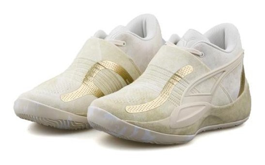 Puma Rise Nitro 378279-01 Bağcıklı Erkek Basketbol Ayakkabısı Beyaz