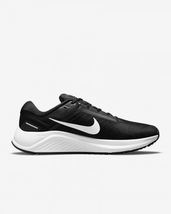 Nike Air Zoom Structure 24 DA8535-001 Ortopedik Bağcıklı Unisex Koşu Ayakkabısı Siyah