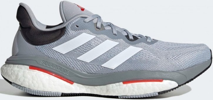 Adidas Solarglide 6 HP9813 Ortopedik Bağcıklı Erkek Koşu Ayakkabısı Gri