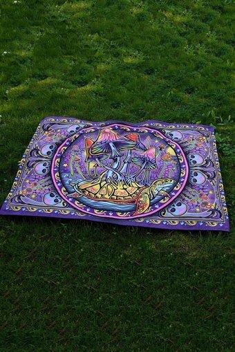 Kozmidelic Mushroom Plaj Havlusu Çok Renkli