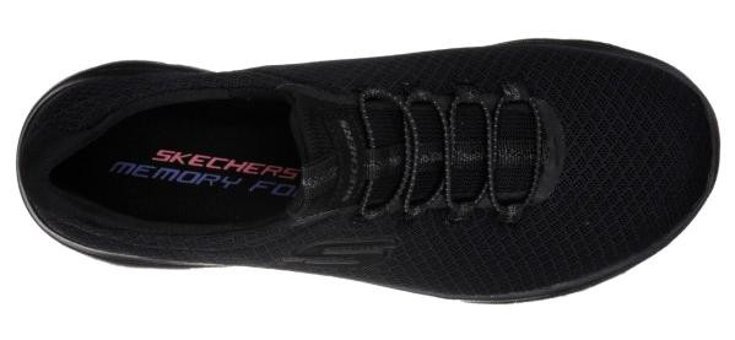 Skechers Summits 12980-BBK Ortopedik Bağcıklı Kadın Günlük Ayakkabı Siyah