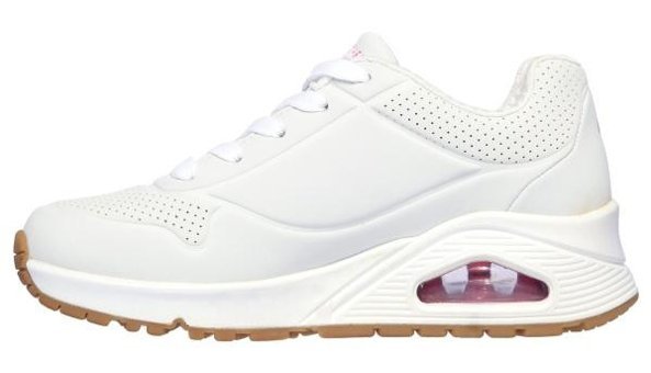 Skechers Uno Stand On Air 310024L-WHP Ortopedik Bağcıklı Kız Çocuk Günlük Ayakkabı Beyaz