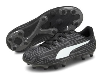 Puma Rapido III FG AG Youth 106576-02 Bağcıklı Çivili Krampon Siyah