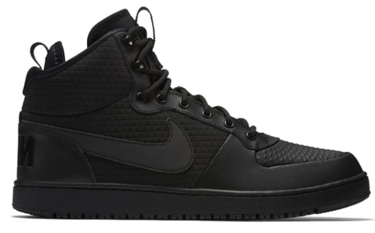 Nike Court Borough Mid AA0547-002 Bağcıklı Erkek Günlük Ayakkabı Siyah
