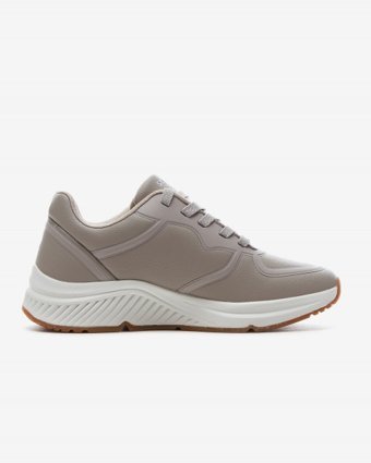 Skechers Arch Fit S-Miles Mile Makers 155570-TPE Ortopedik Bağcıklı Kadın Günlük Ayakkabı Bej