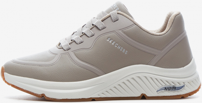 Skechers Arch Fit S-Miles Mile Makers 155570-TPE Ortopedik Bağcıklı Kadın Günlük Ayakkabı Bej