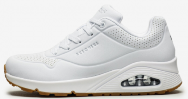 Skechers Uno Stand On Air 73690-WHT Ortopedik Bağcıklı Kadın Günlük Ayakkabı Beyaz