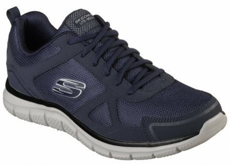Skechers Track Scloric 52631-NVY Ortopedik Bağcıklı Erkek Antrenman Ayakkabısı Lacivert