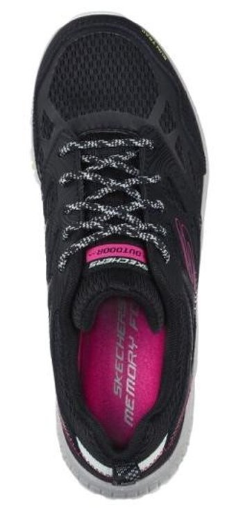 Skechers Hillcrest Pure Escapade 149821-BKMT Ortopedik Bağcıklı Kadın Günlük Ayakkabı Siyah
