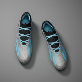 Adidas X Crazyfast Messi.3 IE4078 Bağcıklı Çivili Krampon Gri