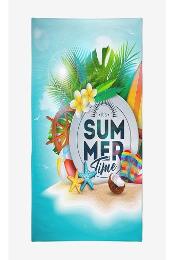 Vevienhome Summer Time Pamuklu Plaj Havlusu Çok Renkli