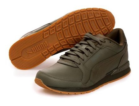 Puma ST Runner V3 L 384855-16 Ortopedik Bağcıklı Eva Unisex Günlük Ayakkabı Haki