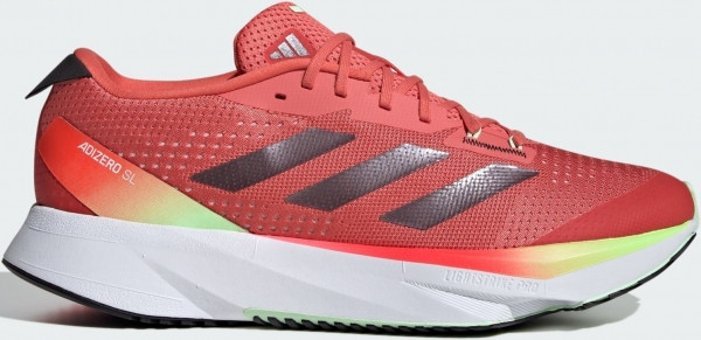 Adidas Adizero SL IG8200 Ortopedik Bağcıklı Erkek Koşu Ayakkabısı Kırmızı