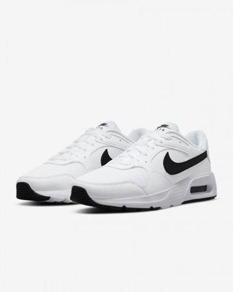 Nike Air Max SC CW4555-102 Ortopedik Bağcıklı Erkek Günlük Ayakkabı Beyaz