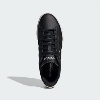 Adidas Grand Court 2.0 ID2956 Ortopedik Bağcıklı Erkek Günlük Ayakkabı Siyah