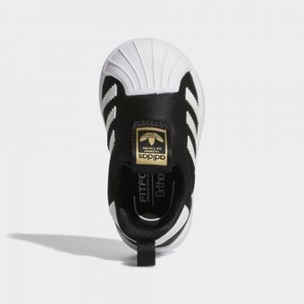 Adidas Superstar 360 GX3233 Ortopedik Bağcıksız Eva Erkek Çocuk Günlük Ayakkabı Siyah
