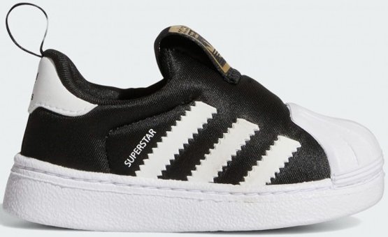 Adidas Superstar 360 GX3233 Ortopedik Bağcıksız Eva Erkek Çocuk Günlük Ayakkabı Siyah