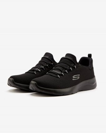 Skechers Dynamight 894114TK-BBK Lastik Bağcıklı Erkek Günlük Ayakkabı Siyah