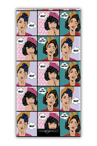 Hoppoco Pop Art Plaj Havlusu Çok Renkli