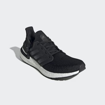 Adidas Ultraboost 20 EF1043 Ortopedik Bağcıklı Kayık Taban Erkek Koşu Ayakkabısı Siyah