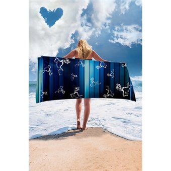 Giant Stride Blue Waves Plaj Havlusu Çok Renkli