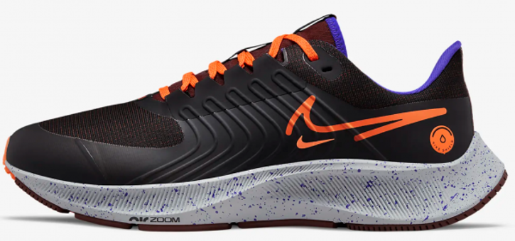 Nike Air Zoom Pegasus 38 Shield DC4073-003 Bağcıklı Erkek Günlük Ayakkabı Siyah