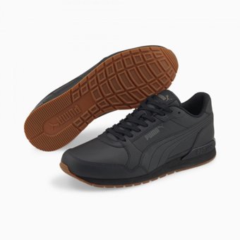 Puma ST Runner V3 L 384855-04 Ortopedik Bağcıklı Eva Unisex Günlük Ayakkabı Siyah