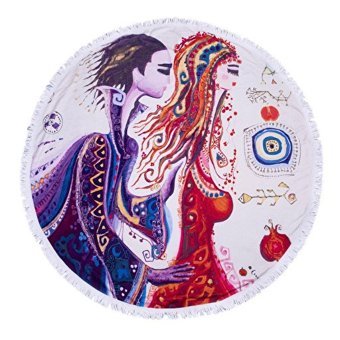 Bigg Desing Aşk Pamuklu Plaj Havlusu Çok Renkli