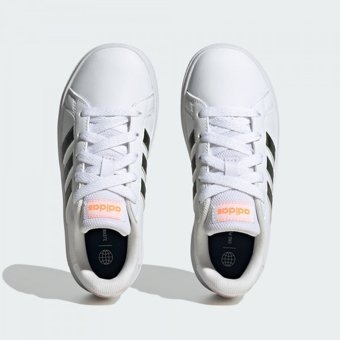 Adidas Grand Court Lifestyle IF2884 Bağcıklı Erkek Çocuk Günlük Ayakkabı Beyaz