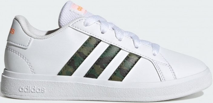 Adidas Grand Court Lifestyle IF2884 Bağcıklı Erkek Çocuk Günlük Ayakkabı Beyaz