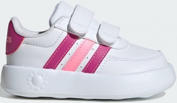 Adidas Breaknet 2.0 ID5279 Ortopedik Cırtlı Eva Kız Çocuk Günlük Ayakkabı Beyaz