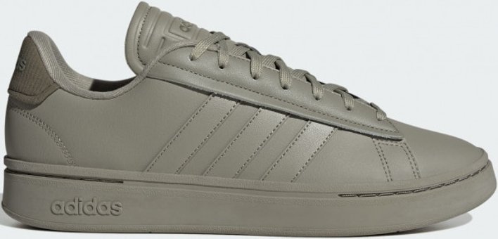 Adidas Grand Court Alpha IG0657 Ortopedik Bağcıklı Erkek Günlük Ayakkabı Gri