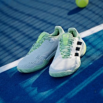 Adidas Barricade 13 IG3114 Ortopedik Bağcıklı Adiwear Erkek Tenis Ayakkabısı Beyaz