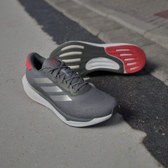 Adidas Supernova Stride IG8320 Ortopedik Bağcıklı Adiwear Erkek Koşu Ayakkabısı Gri