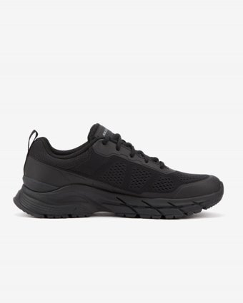 Skechers Arch Fit Baxter Pendroy 210353-BBK Ortopedik Bağcıklı Erkek Yürüyüş Ayakkabısı Siyah