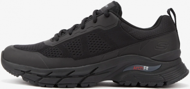 Skechers Arch Fit Baxter Pendroy 210353-BBK Ortopedik Bağcıklı Erkek Yürüyüş Ayakkabısı Siyah