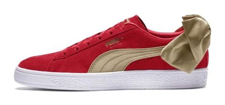 Puma Suede Bow Varsity 367732-01 Bağcıklı Kadın Günlük Ayakkabı Kırmızı